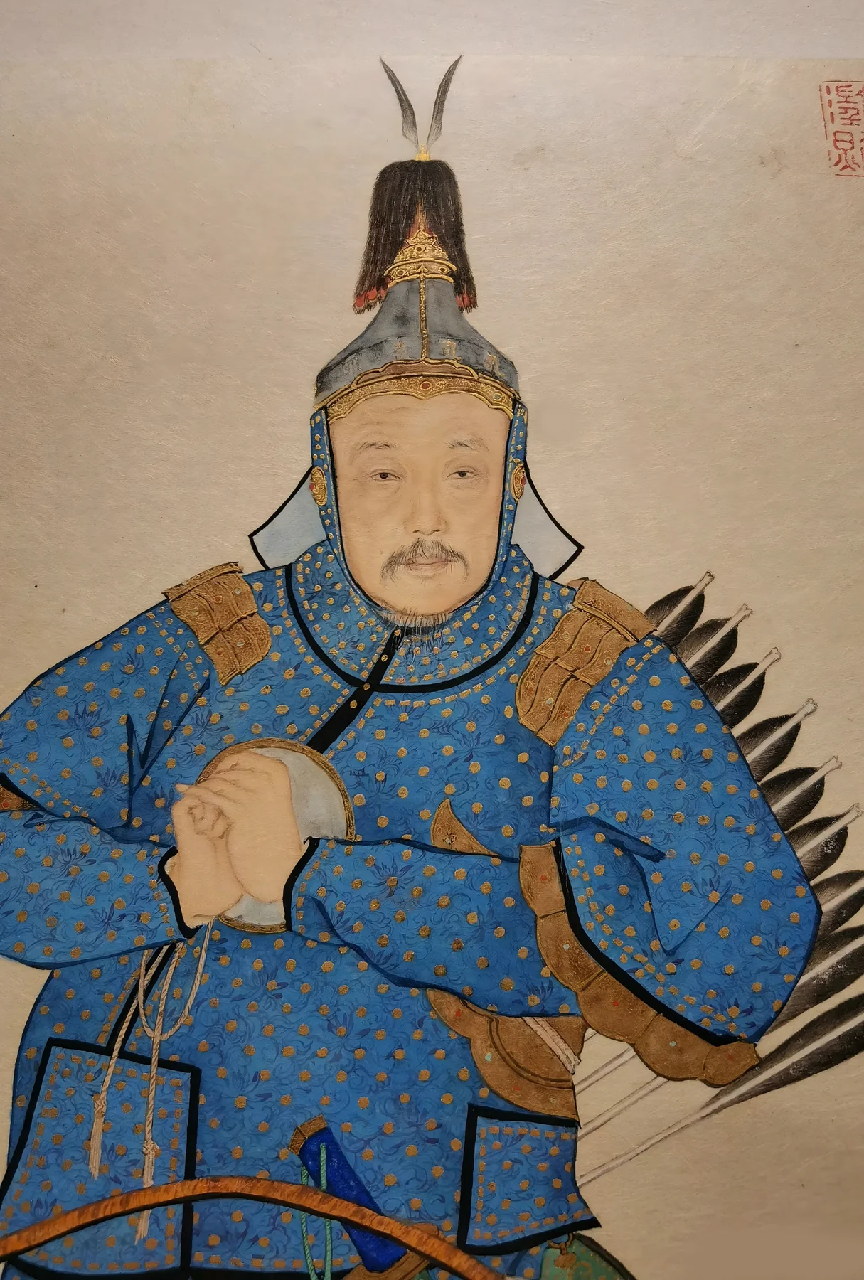 Portrait of a Qing-period person wearing historical dress