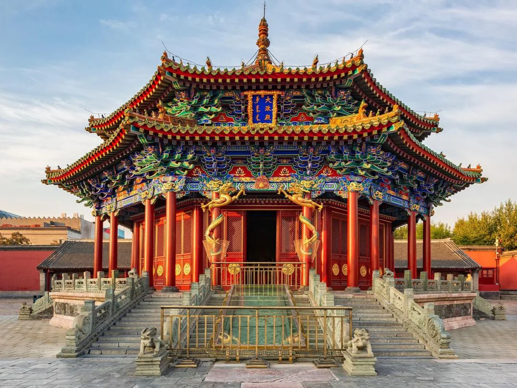 Ornate historical palace pavilion